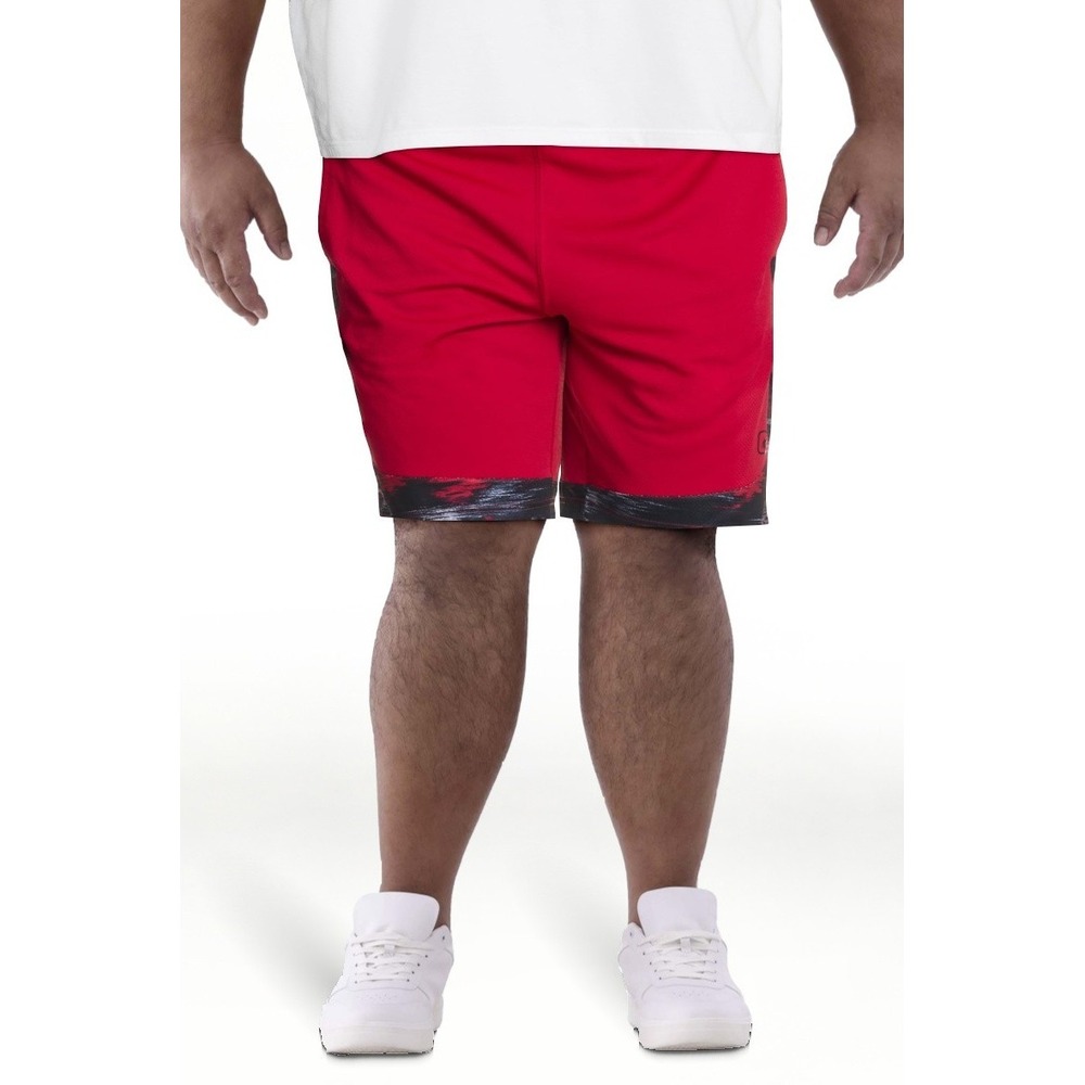 New AND1 Men's Active Dribbling Short, 10" Inseam, Size 3XL‎ Red Black